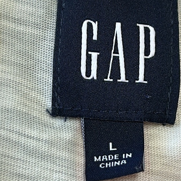 GAP stripe tank style dress. Side pockets.  Size Large.  Pinks, blue, green. - Picture 2 of 10